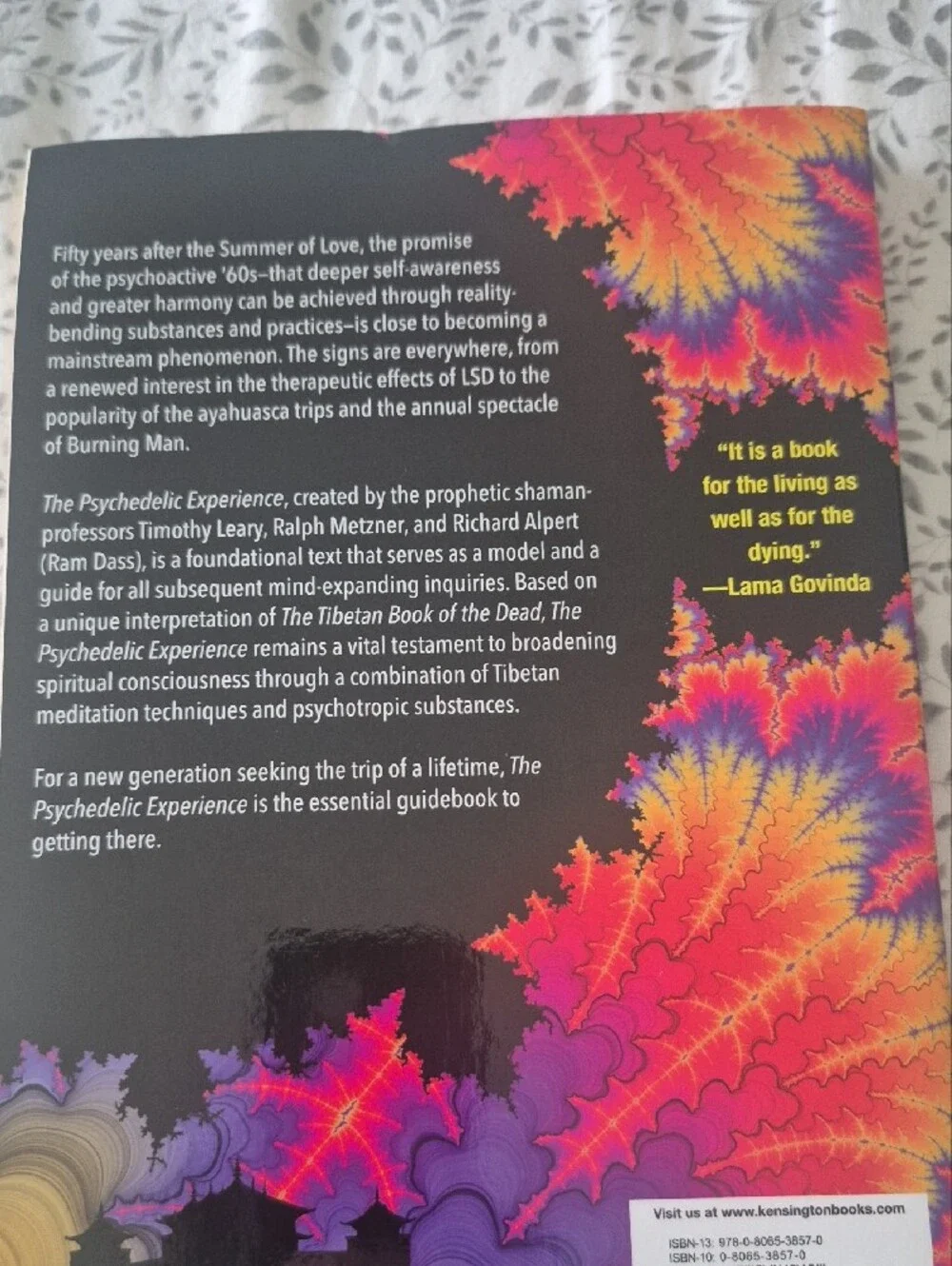 Timothy Leary The Psychedelic Experience - Black & Multicolor Cover